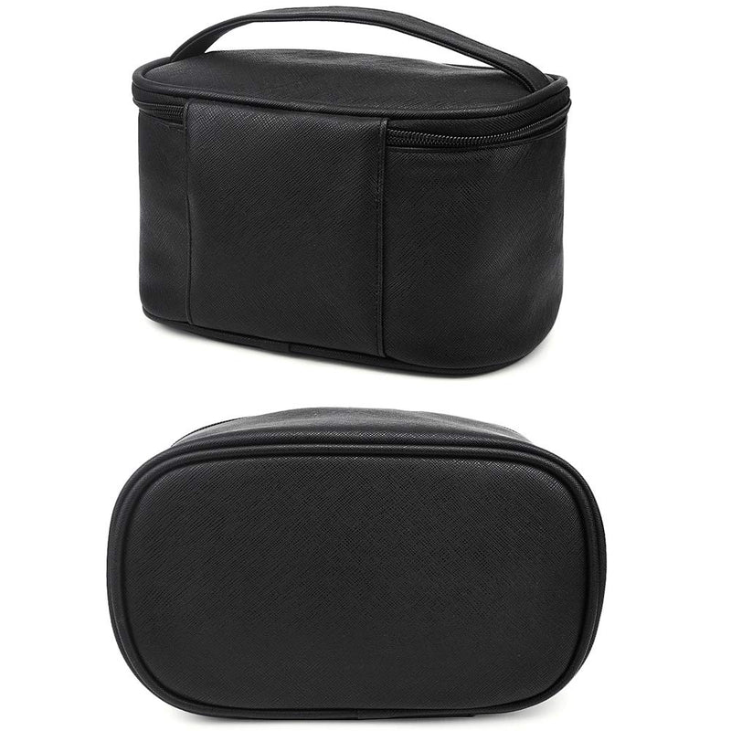 [Australia] - Makeup Bag,365park Travel Cosmetic Case Organizer Bag with Brush Holder Wonderful Gift Z005 Black 