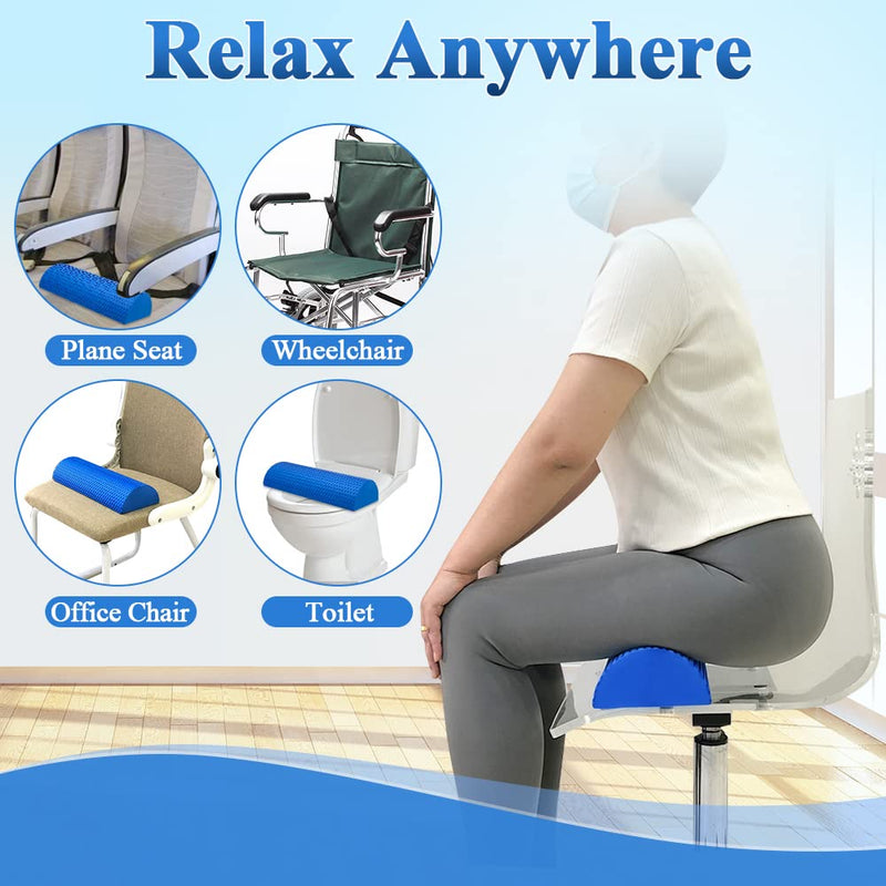 [Australia] - Brazilian Butt Lift Toilet Seat Lifter BBL Pillow After Surgery Butt Pillows for Sitting Foam Toilet Riser Tool Bathroom Assistance Chair Cushions (Blue) 