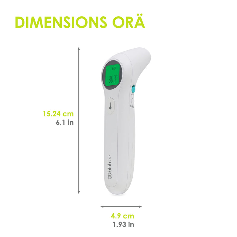 [Australia] - bblüv - Orä - Non-Contact Digital Infrared Thermometer, Ear Thermometer - 5 in 1 in LED Display, for Babies, Children, and Adults Tracking Fever Indicator – Fast 1 Second Temperature 