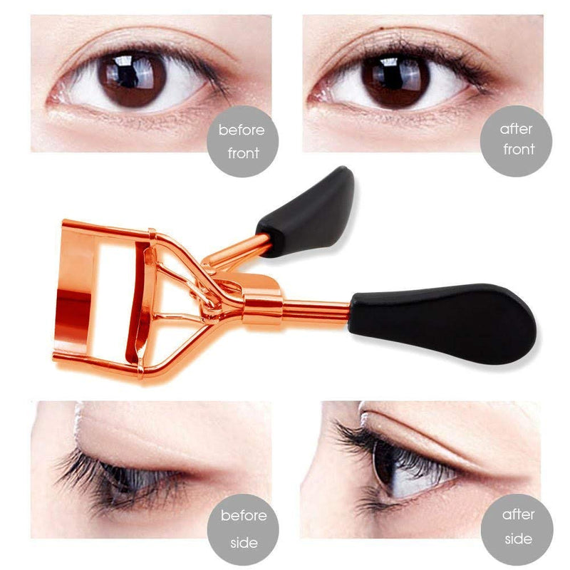 [Australia] - Eyelash Curler With 4 Refill Pads- Designed for No Pinching or Pulling Just Dramatically Curled Eyelashes & Lash Line In Seconds - In Rose Gold Eyelash Curler 