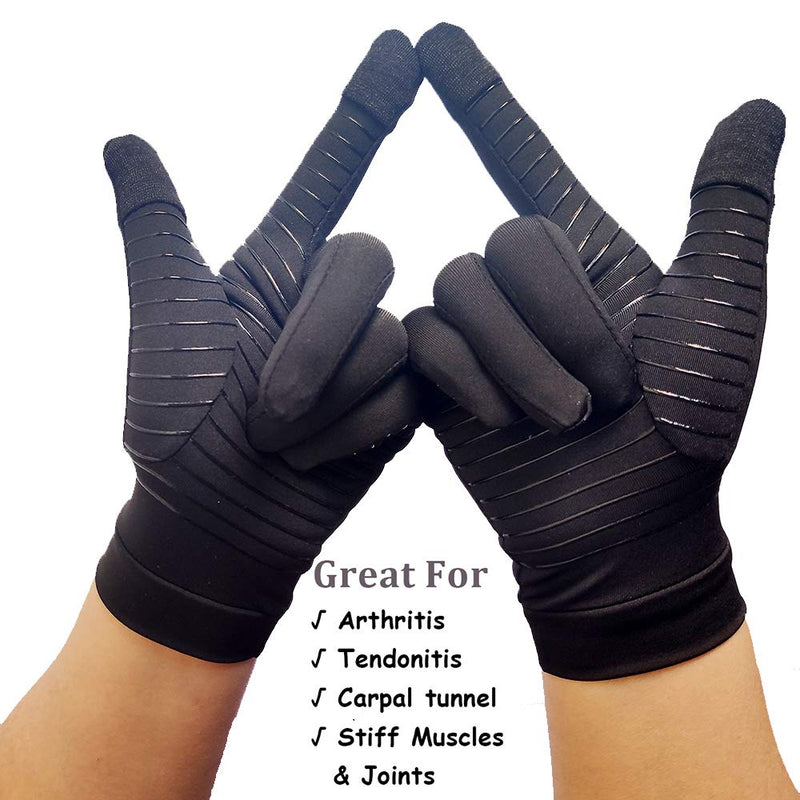[Australia] - Full Finger Arthritis Gloves Copper Infused Compression Gloves for Arthritis X-Large 