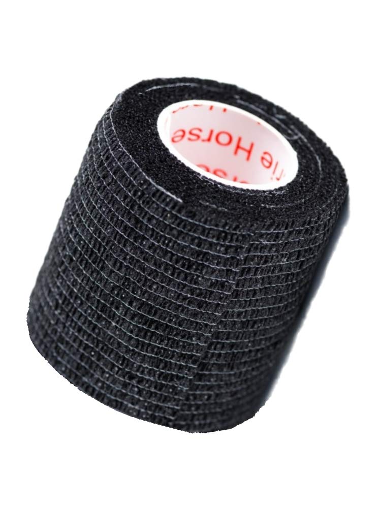 [Australia] - 2 Inch Self Adhesive Medical Bandage Wrap Sport Tape (Black Bean) (6 Rolls) Self Adherent Cohesive First Aid Sport Flex Wrist Ankle Knee Sprains and Swelling Black Bean 6 Count (Pack of 1) 