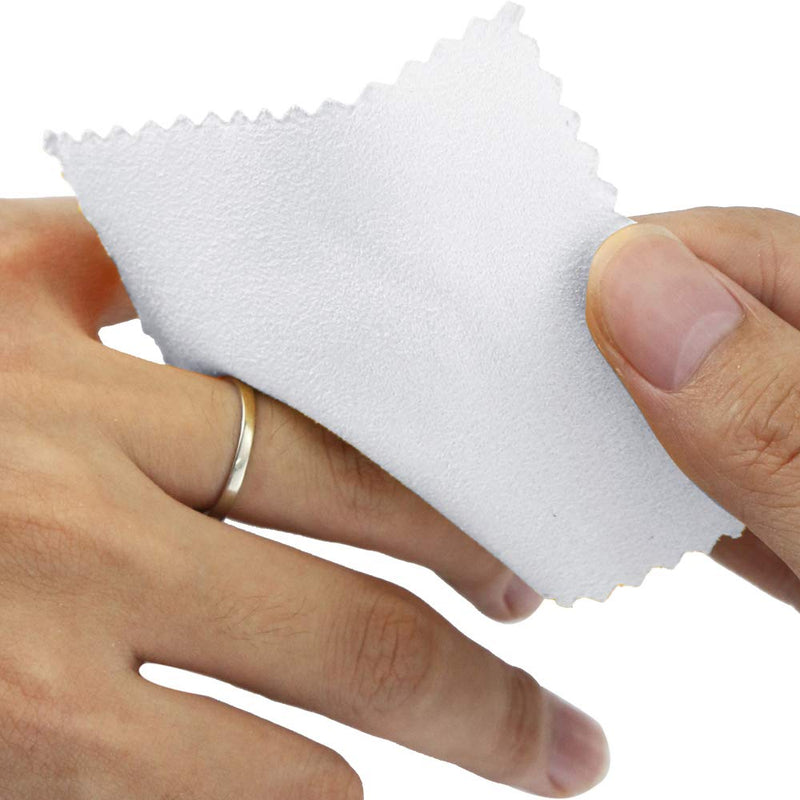 [Australia] - Nexxxi 100 Pieces Jewelry Cleaning Cloth, Polishing Cloths for Sterling Silver Gold Platinum(3.2" x 3.2") 
