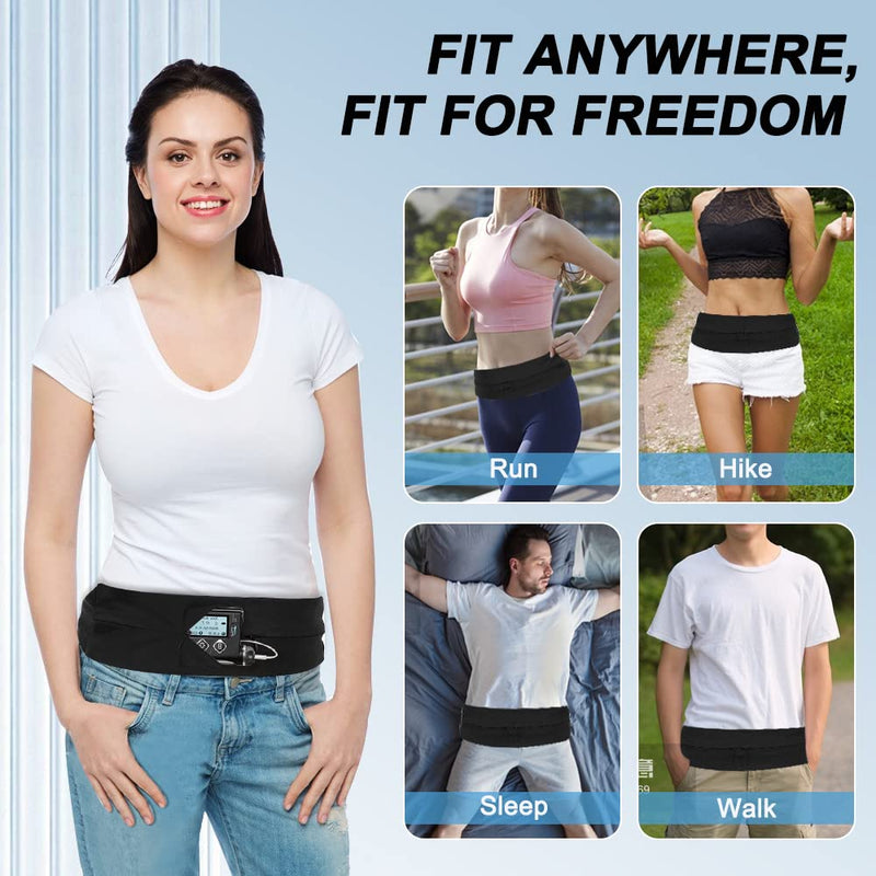 [Australia] - Insulin Pump Belt Accessories Waist Belt Insulin Pump Pouch Holder for Women Diabetic Pump Holder Diabetes Pouch T1D Accessories Medical Belt Pouch Adjustable Waist Band for Epipen Men Women 