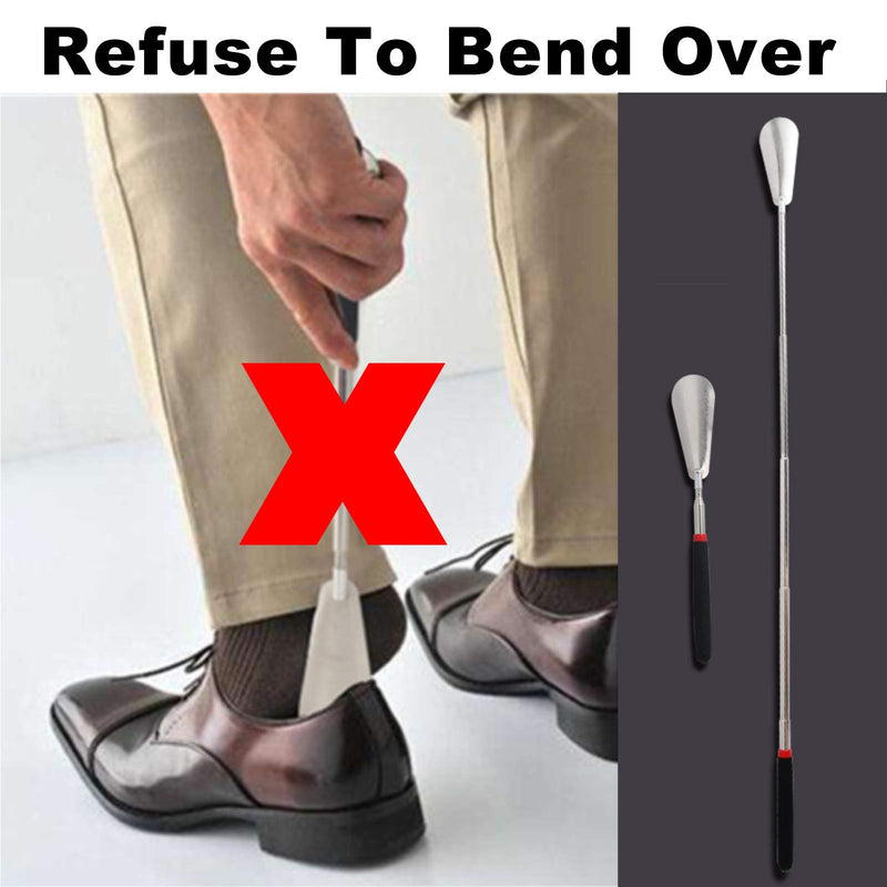 [Australia] - Shoe Horn, Metal Shoe Horn, Long Shoe Horn, Telescopic Shoe Horn Long Handle Shoe Horns For Men Seniors Women Stainless Steel Telescopic Shoehorn 