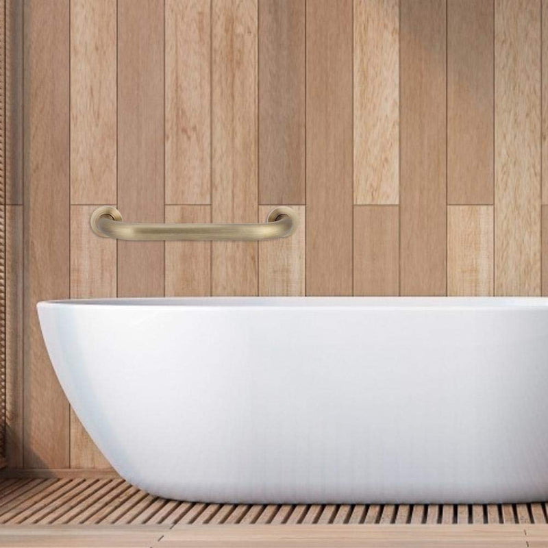 [Australia] - Boquite 16.5in Brass Shower Grab Bar, Bathtub Handrail Mounted Helping Handle Bars for Children Pregnants Elderly Use, Safety Hand Rail Support Bar 
