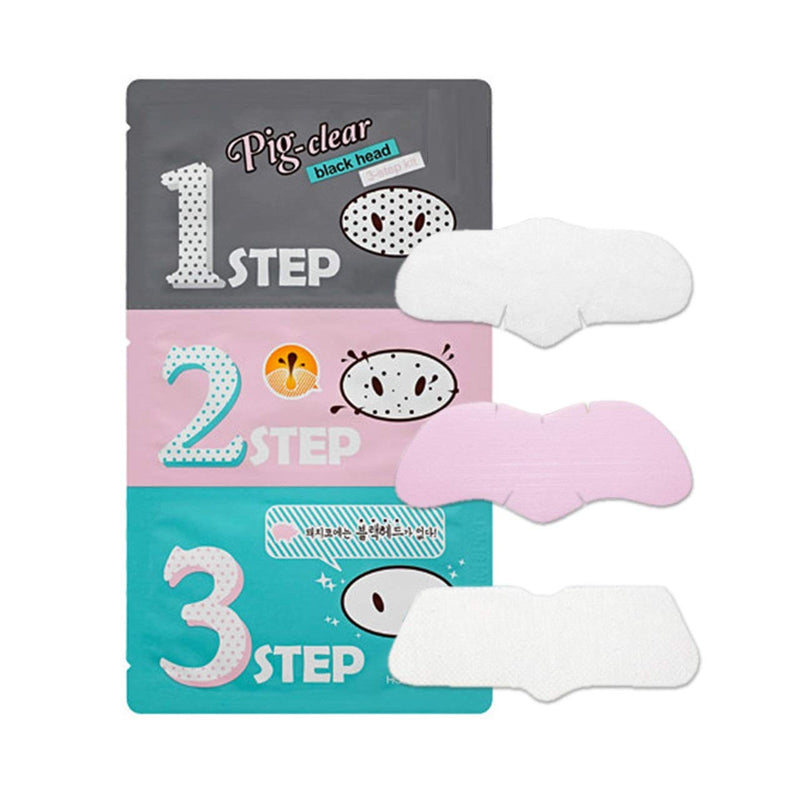 [Australia] - SoltreeBundle (10 Set) Pig Nose Clear Blackhead 3-Step Kit Korea Skincare with SoltreeBundle Oil blotting Paper 50pcs 