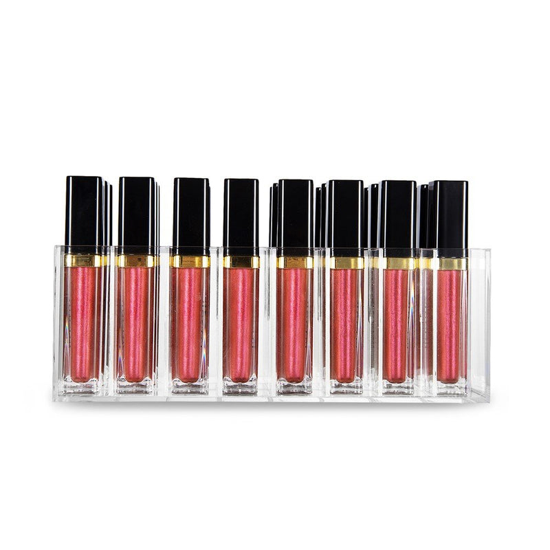 [Australia] - HBlife Lip Gloss Holder Organizer, 24 Spaces Clear Acrylic Makeup Lipgloss Display Case 