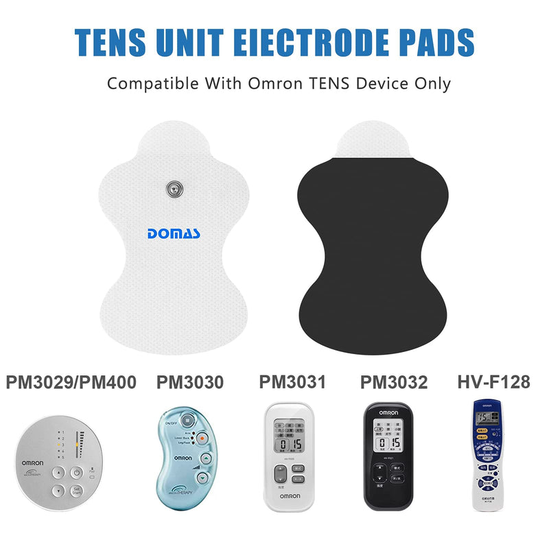 [Australia] - 20 Pcs Compatible with Omron TENS Unit Replacement Pads Only Omron Compatible TENS Pads Long Life Replacement Pads (not Omron Brand) 10 Pairs Brand: DOMAS 