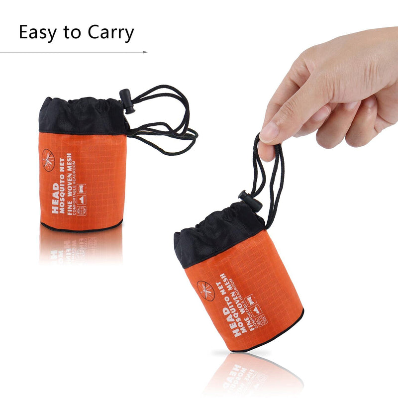 [Australia] - 2 Pack Mosquito Head Net Midge Net Head Cover for Outdoor Hiking Fishing Camping Green and Black Green, Black 