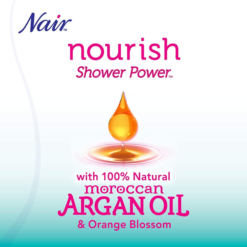 [Australia] - Nair Hair Remover Cream Nourish Shower Power Moroccan Argan Oil, 13 oz. 