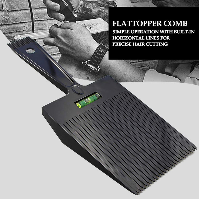 [Australia] - Flattopper Comb, Flat Top Guide Comb, Haircut Comb, Haircut Clipper Comb,Barber Shop Hairstyle Tool for Professional Use or Home Use (Black) 