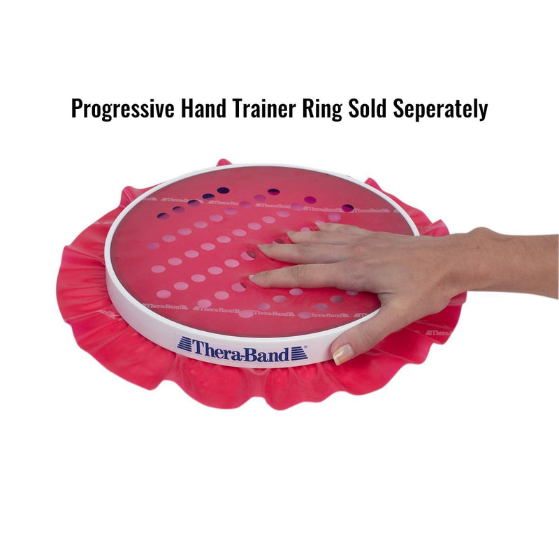 [Australia] - THERABAND Progressive Hand Trainer, Wrist, Forearm, and Hand Strengthener for Rock Climbing, Guitar and Piano Players, Post Surgery Rehab and Therapy, 6 Refill Sheets, Red, Medium, Level 3 