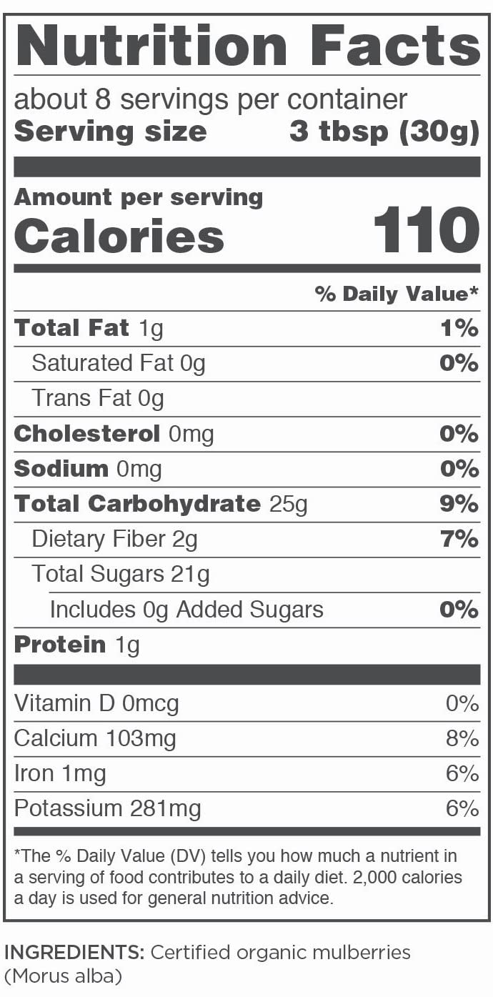 [Australia] - Navitas Organnics NAVITAS MULBERRIES ORG Organic, 8 Oz 