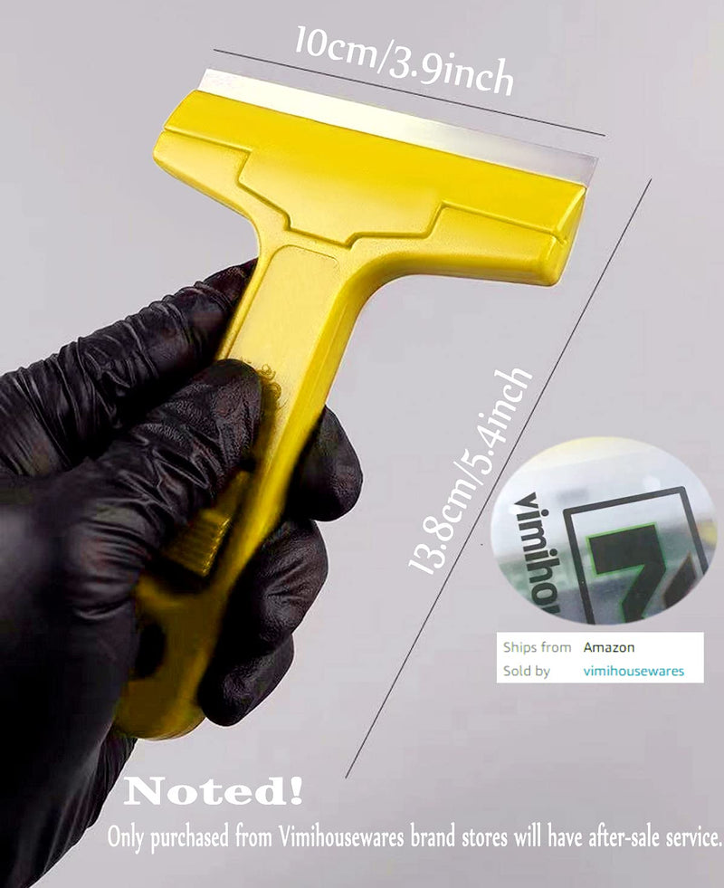 [Australia] - Glass Scraper Razor Blade,Razor Blade Scraper,Paint Scraper,Window scraper for Remover Tool Remove Surface Stains,Paint,Automotive Glass Film(4 inch-2 Handle + 20 Pack Replacement Blades) 