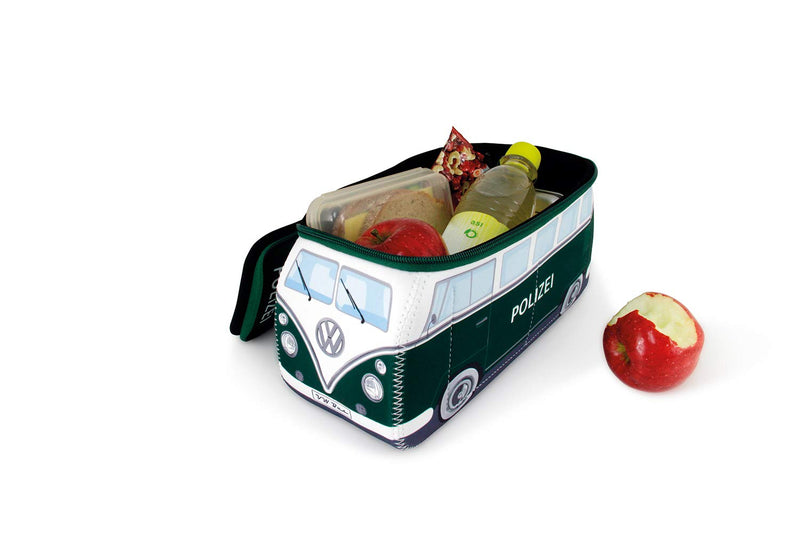 [Australia] - BRISA VW Collection - Volkswagen Samba Bus T1 Camper Van 3D Neoprene Universal Bag - Makeup, Travel, Cosmetic Bag (Neoprene/Polizei/Police) 