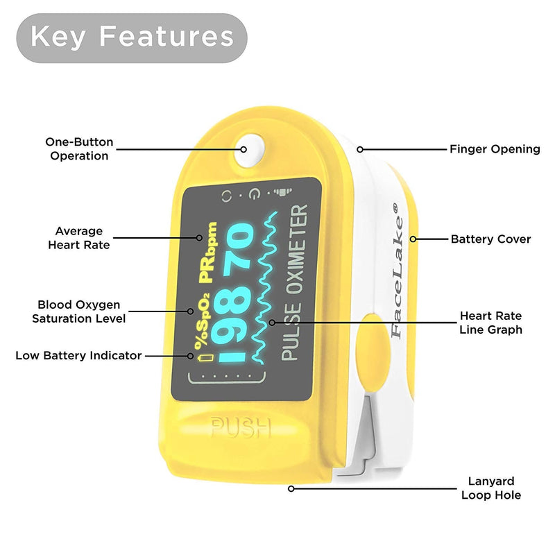 [Australia] - Facelake FL-350 Pulse Oximeter with Carrying Case 