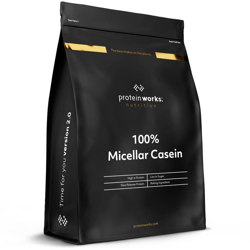 [Australia] - 100% Micellar Casein Protein Powder | Slow Release Protein Shake | Amino Acids | High Protein | Protein Works | Chocolate Silk | 500 g 500 g (Pack of 1) 