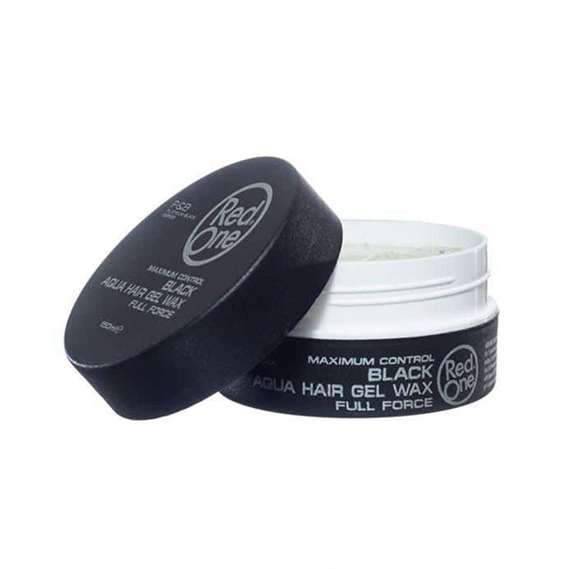 [Australia] - RedOne Hair Styling Aqua Wax Black 150 ml | Gel Wax | Lime Scent | Extra Hold | Men & Women Hair Wax | Long Lasting | Shiny Look | Maximum Control 