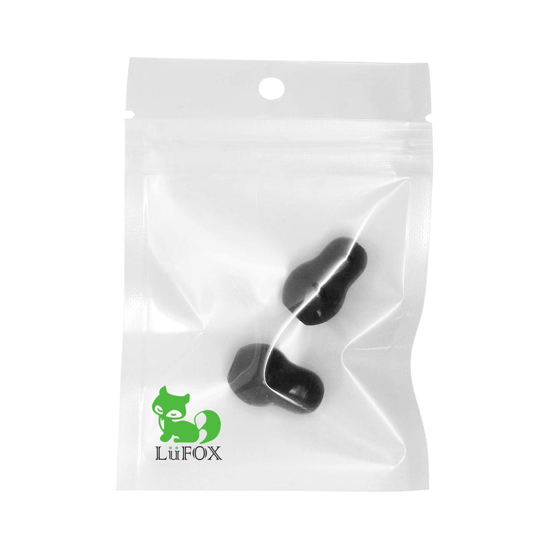 [Australia] - LUFOX Black Color Silicone Ear Tips Earbud Replacement for Littmann Stethoscope (1 Pair) ¡­ 1pair 