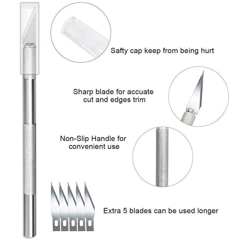 [Australia] - Wallpaper Smoothing Tool Kit Include red Squeegee,Medium-Hardness Squeegee, blue Tape Measure,snitty Vinyl Cutter and Craft Knife with 5 Replacement Blades for Adhesive Contact Paper Application Win Basic kit 