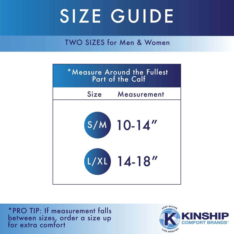[Australia] - Kinship Comfort Brands Leg Skin Protector Sleeves for Men & Women | Protect Sensitive Leg Skin from Bruising, Tears, Abrasions & Sun Exposure | Protect Thin Leg Skin | Toeless Sock | 1 Pair Large/X-Large (1 Pair) Beige - 1 Pair 