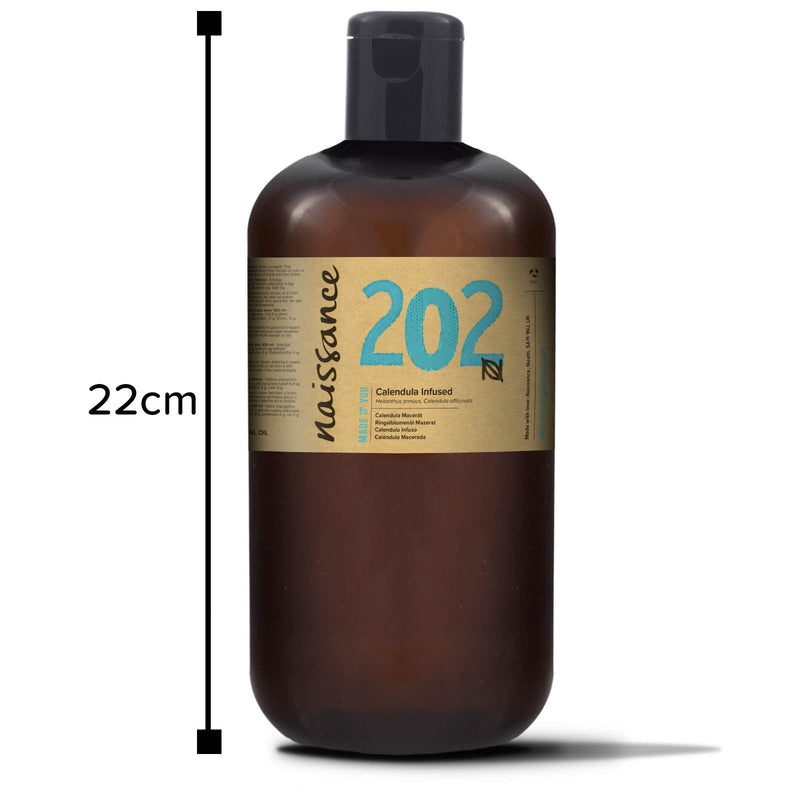 [Australia] - Naissance Calendula Infused Oil (no. 202) 1 Litre - Pure, Natural and Infused in Sunflower Oil - Moisturises Skin, Hands & Feet. Ideal for DIY Beauty Recipes 