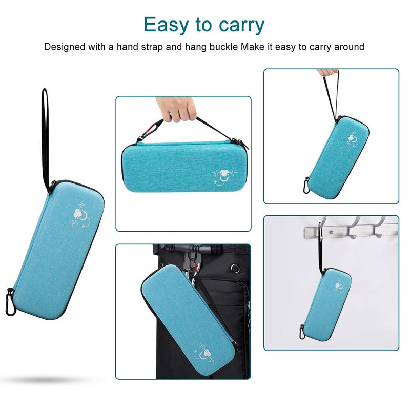 [Australia] - Opoway Stethoscope Carrying Case, Stethoscope Travel Case for 3M Littmann Classic III, Cardiology IV Diagnostic, MDF Acoustica Stethoscopes - Extra Room for Nurse Accessories (Turquoise) Turquoise 