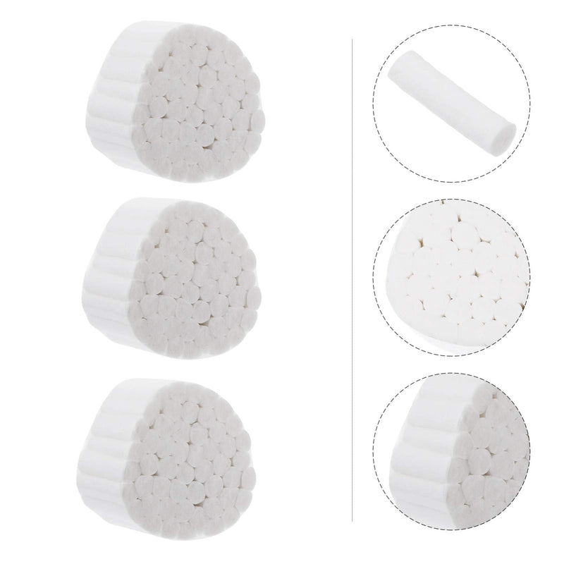 [Australia] - iplusmile 1000pcs Dental Cotton Rolls High Absorbent Cotton Ball Rolled Cotton Pad Nose Plugs for Kids and Adults Nosebleed Kit Accessories 