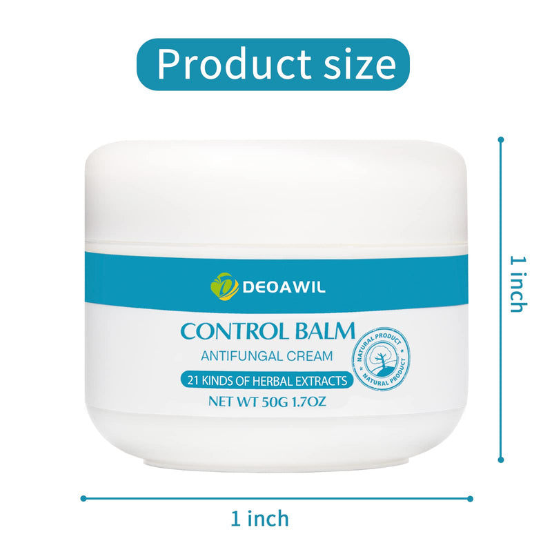 [Australia] - Antifungal Cream, Anti Fungal Skin Cream, Advanced Herbal Anti-Itch Balm for Eczema, Jock Itch, Ringworm, Athletes Foot, Dry Skin, and Nail Fungal Infections - 50g 