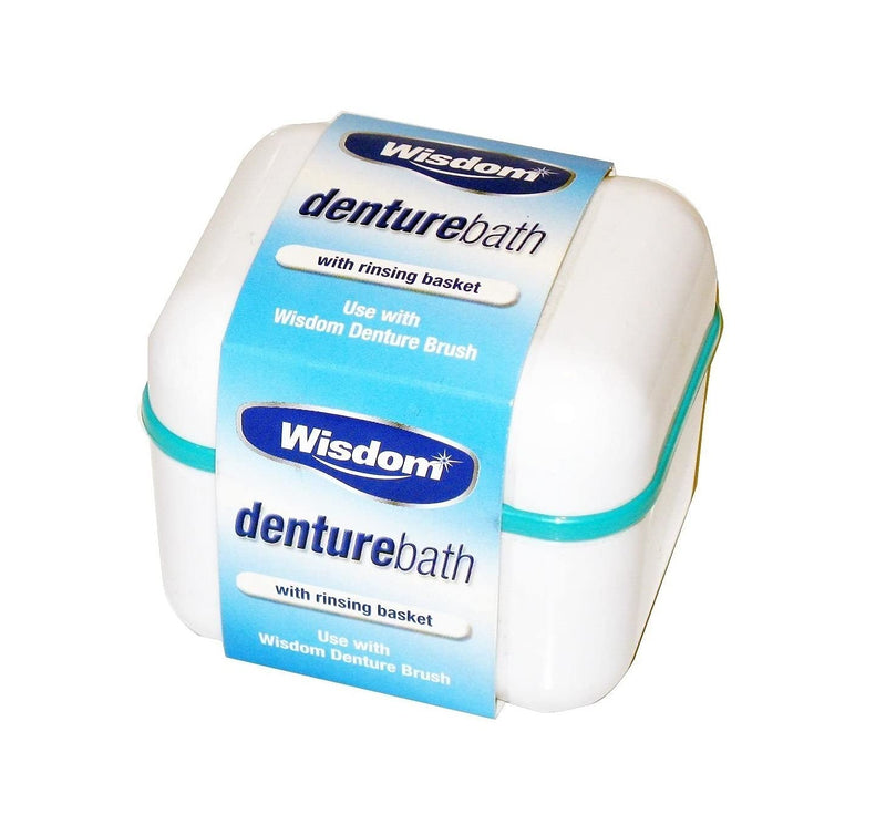 [Australia] - Wisdom Denture Bath With Rinsing Basket Pack of 1 