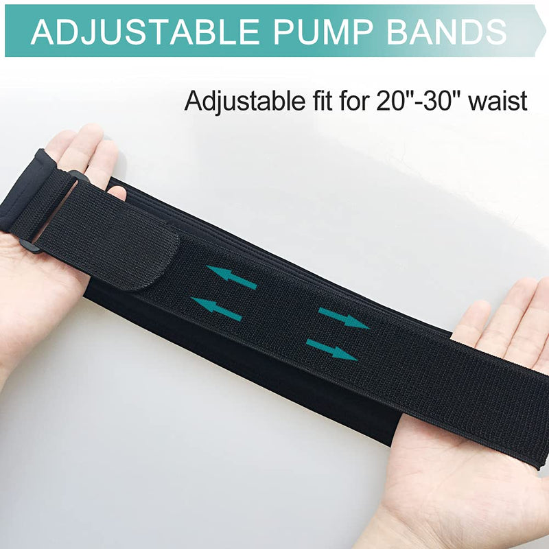 [Australia] - Comfortable Kids Insulin Pump Holder Belt Active T1D Diabetic Pouch for Epipen No Bounce Fanny Pack Bands Medical Accessories Adjustable Fit 20"-30" Waist Hook N Loop Black 