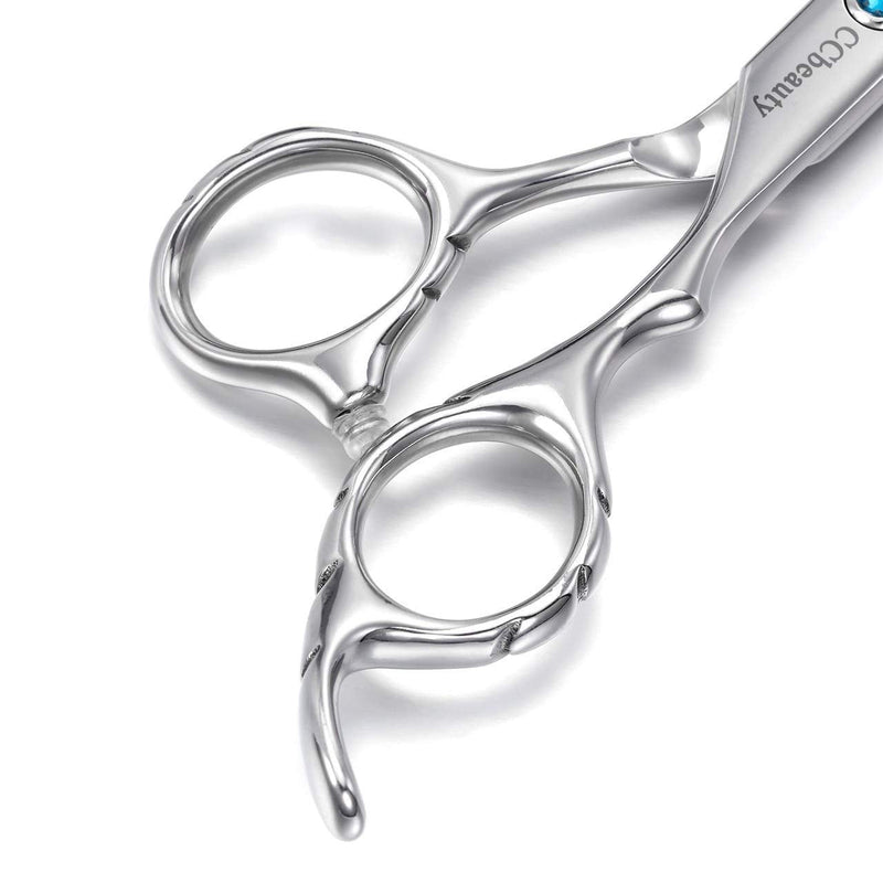 [Australia] - CCbeauty Professional Hair Cutting Scissors Barber/Salon/Home Shears Thinning/Texturising Kit 5 Pcs set with a Black Case 