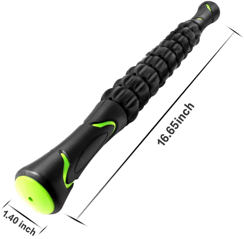 [Australia] - CHAOCHI Muscle Roller Stick, Deep Tissue and Trigger Point Massage Stick Post for Workout Recovery, Relieve Leg/Thighs Cramps, Back Soreness, Arms Pain, Promotes Circulation Black 