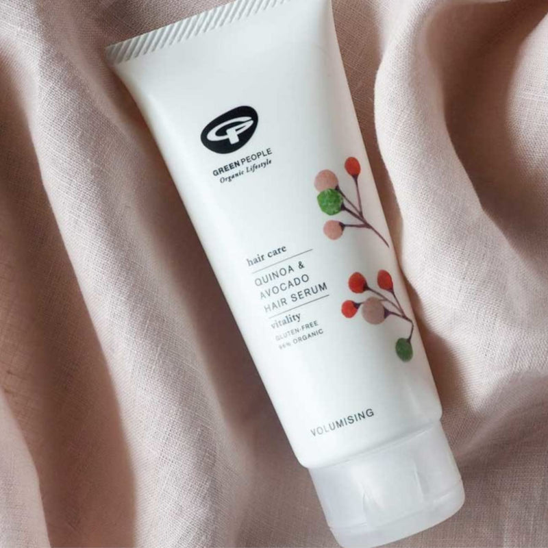[Australia] - Green People Quinoa & Avocado Hair Serum 100ml | Natural & Organic Styling Gel for Volume & Light Hold | All Hair Types | Silicone Free, Ethyl Alcohol Free & SLS Free Hair Care | Cruelty Free & Vegan 