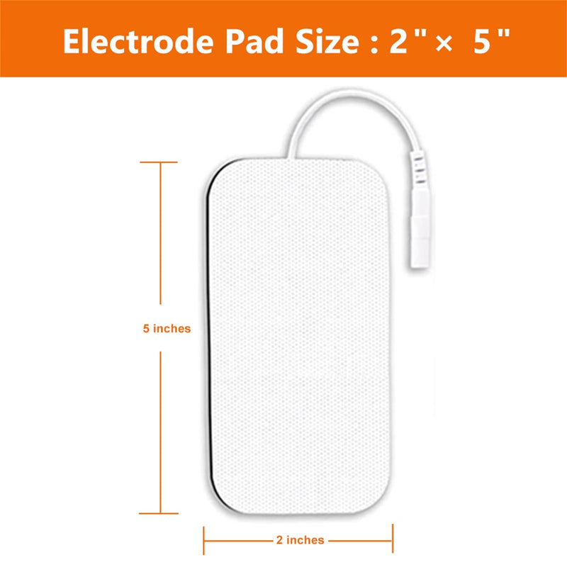 [Australia] - 10PCS TENS Unit Replacement Pads 2x4, Reusable TENS Electrode Pads with Upgraded Self-Stick Performance for Electrotherapy, Compatible with AUVON TENS, TENS 7000 