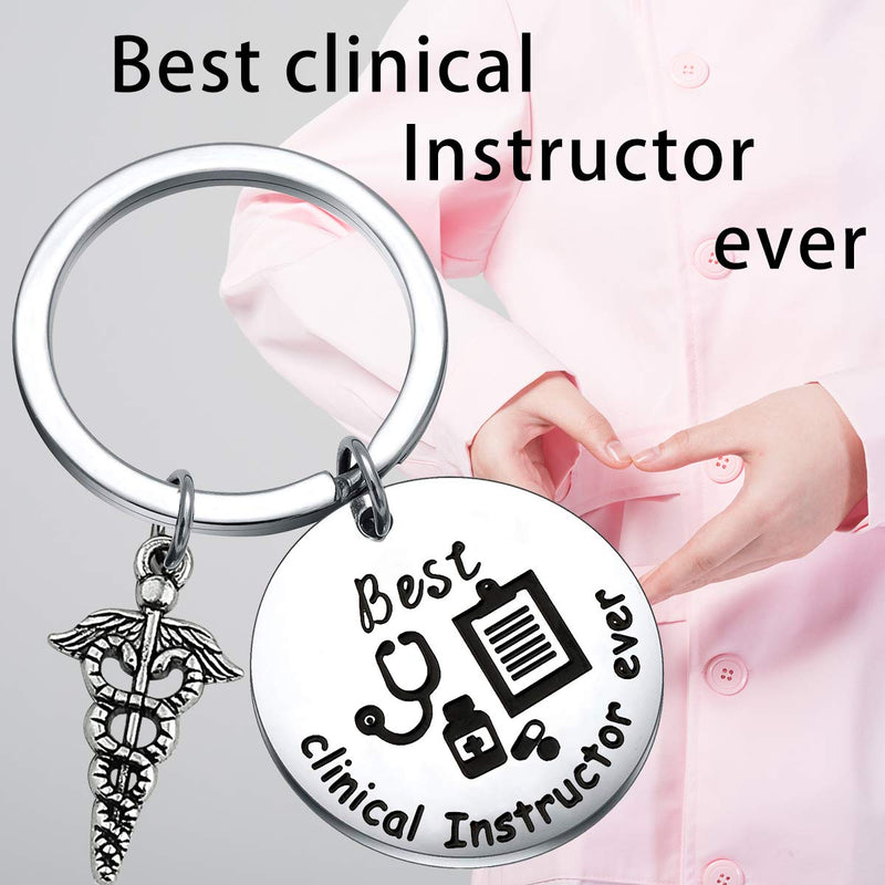 [Australia] - ENSIANTH Clinical Instructor Gift Best Clinical Instructor Ever Keychain Clinical Nursing Instructor Gift Nurse Graduation Gift Clinical Instructor Keychain 