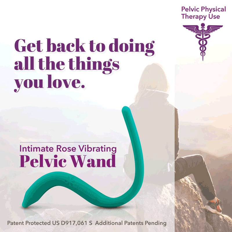 [Australia] - Intimate Rose Pelvic Wand with Vibration for Pelvic Muscle Pain Relief - Pelvic Physical Therapy Use for Trigger Point & Tender Point Release – Men & Wome 