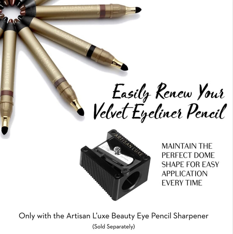 [Australia] - Artisan L'uxe Eye Pencil Sharpener by Artisan L’uxe Beauty | Manual Eyeliner Sharpener | Professional Quality | Sue Devitt | Precision Blade | Single Hole 