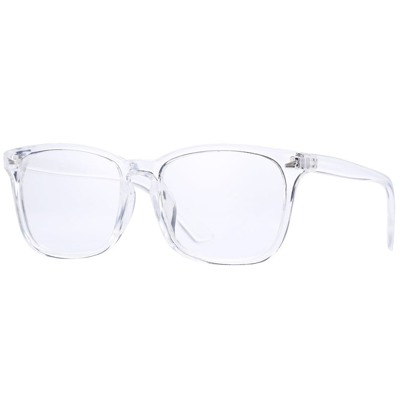 [Australia] - Pro Acme Non-prescription Glasses Frame Clear Lens Eyeglasses A1 Transparent 52 Millimeters 