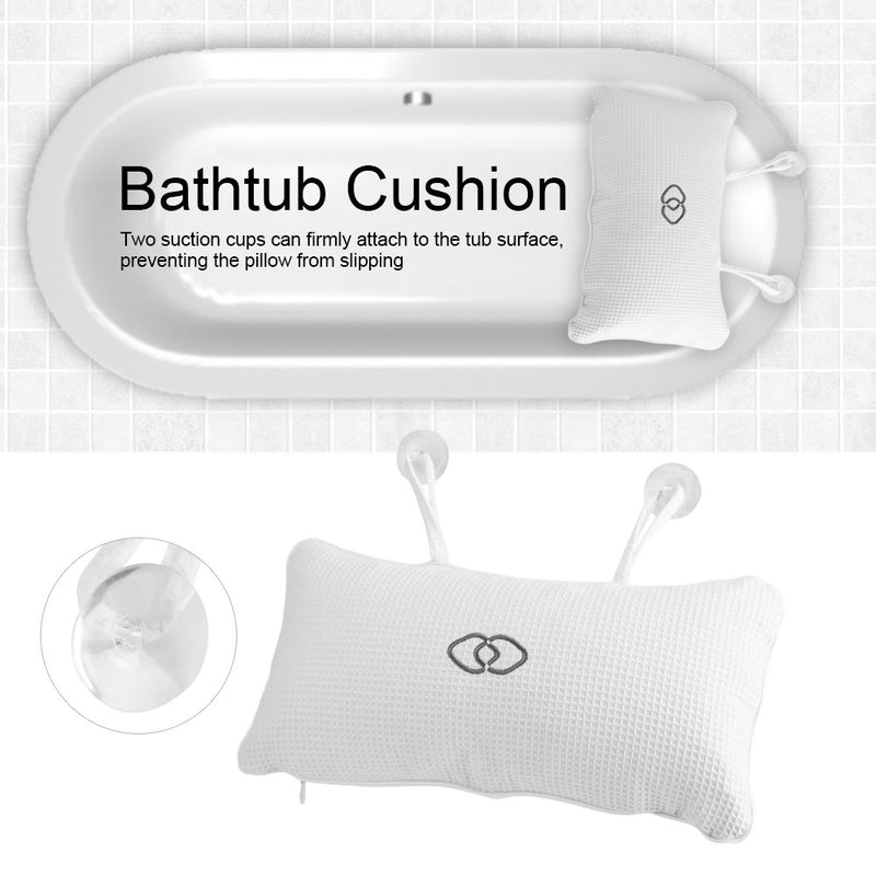 [Australia] - Spa Bath Pillow, Non-slip Bathtub Spa Pillow Inflatable Bath Cushion with Suction Cups Head Neck Support (Full Body Mat) Head Neck Pillow 