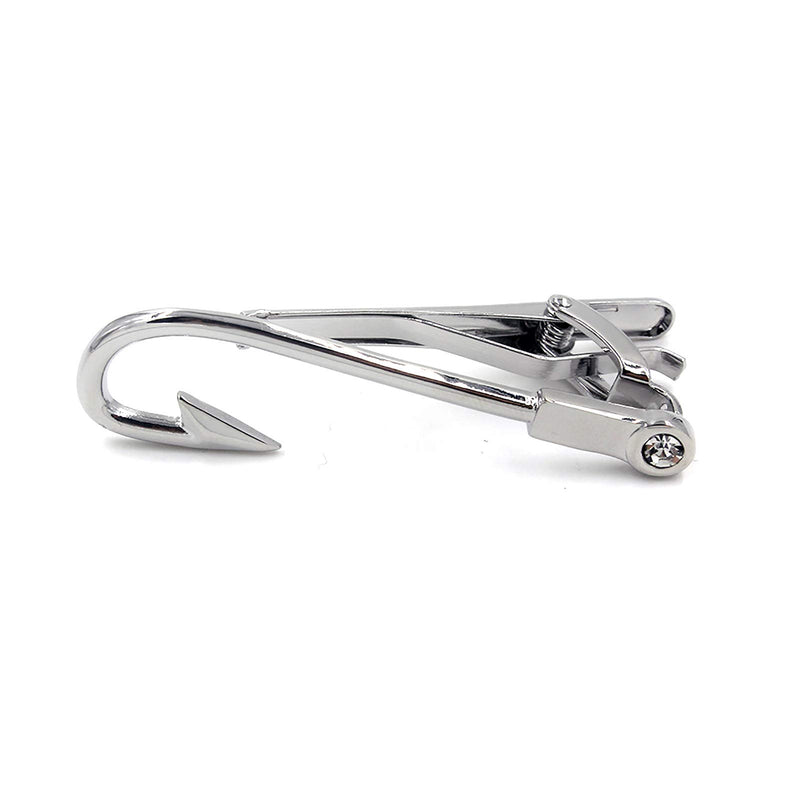 [Australia] - Fish Fisherman Fishing Hook Pair of Cufflinks & Tie Bar Clip 