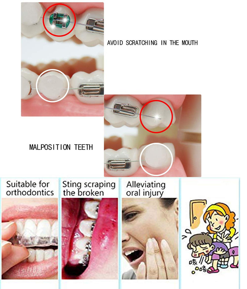 [Australia] - RZJZGZ Dental Wax for Braces,Dental Oral Care Orthodontics Wax for Braces with Fruit Smell for Brace Wearers Gum Protection- 6 Boxs for 300 Times 5 Count (Pack of 6) 