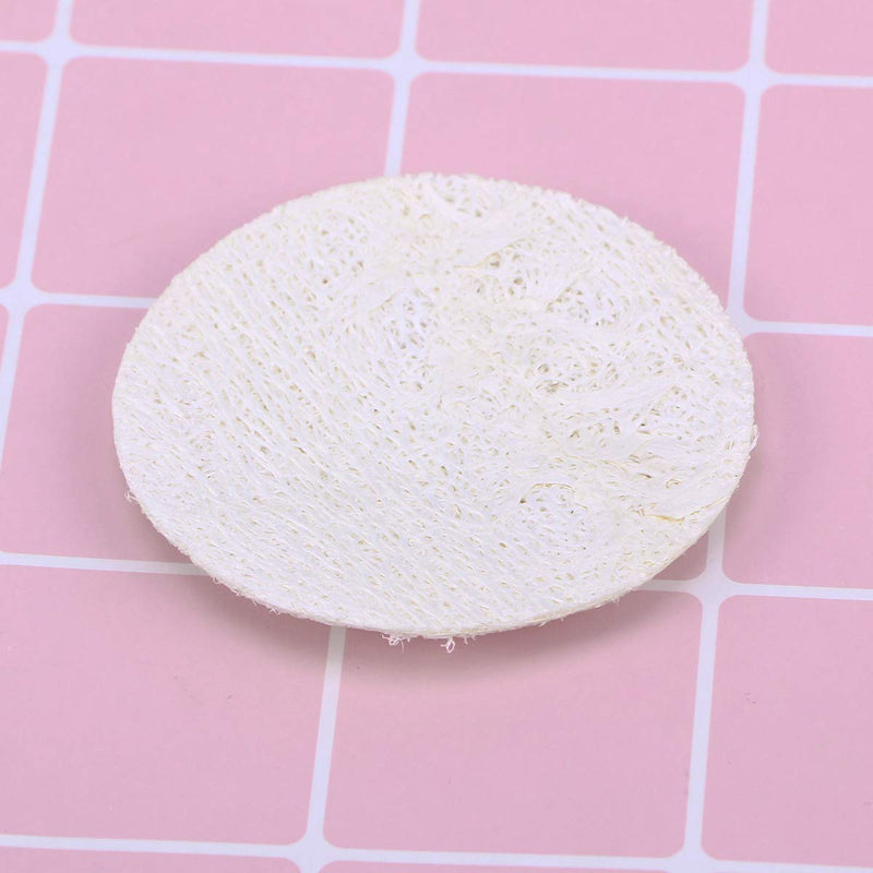[Australia] - Frcolor 50pcs Loofah Pads exfoliating loofah sponge Reusable Makeup Removal face pads 