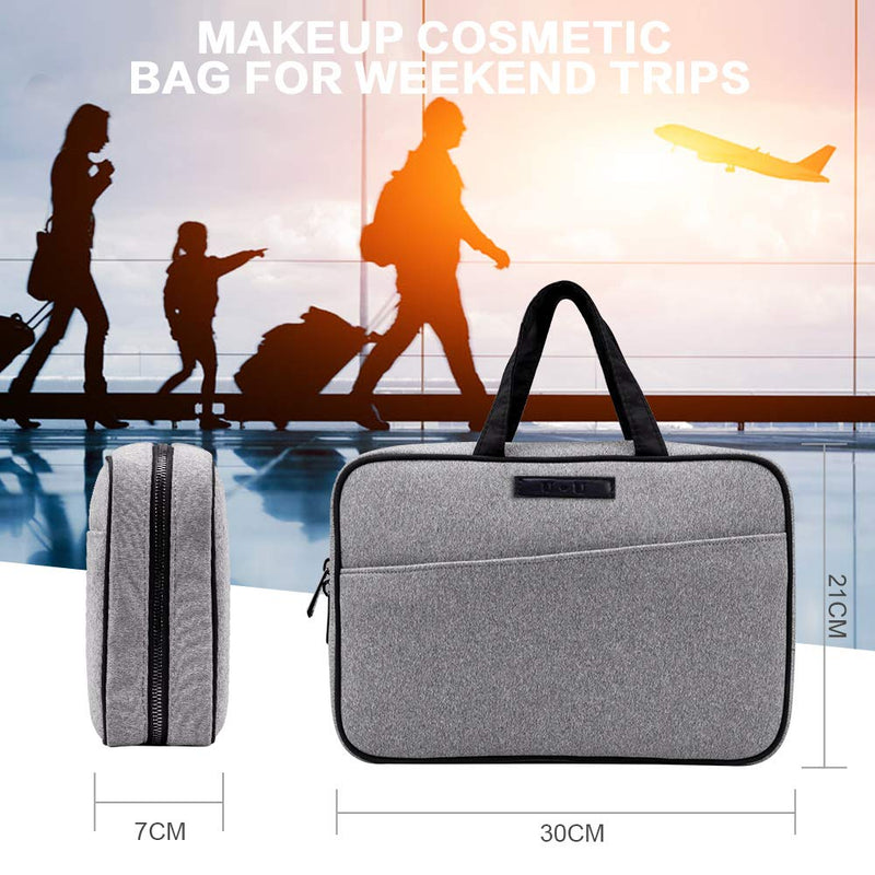 [Australia] - Travel Toiletry Bag | Makeup Cosmetic Bag For Weekend Trips | Hanging Bathroom Bag | Toiletry Bag For Men & Women | Waterproof Shower Bag For Travelling | Premium Multi-Compartment Travel Toiletry Bag 