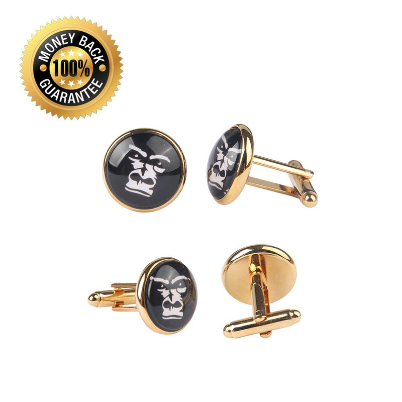[Australia] - ZUNON World Map Cufflinks Wedding Vintage Personalised Gifts Father Grandfather Dad Tie Clip Blue World map Cufflinks and tie clips gold 