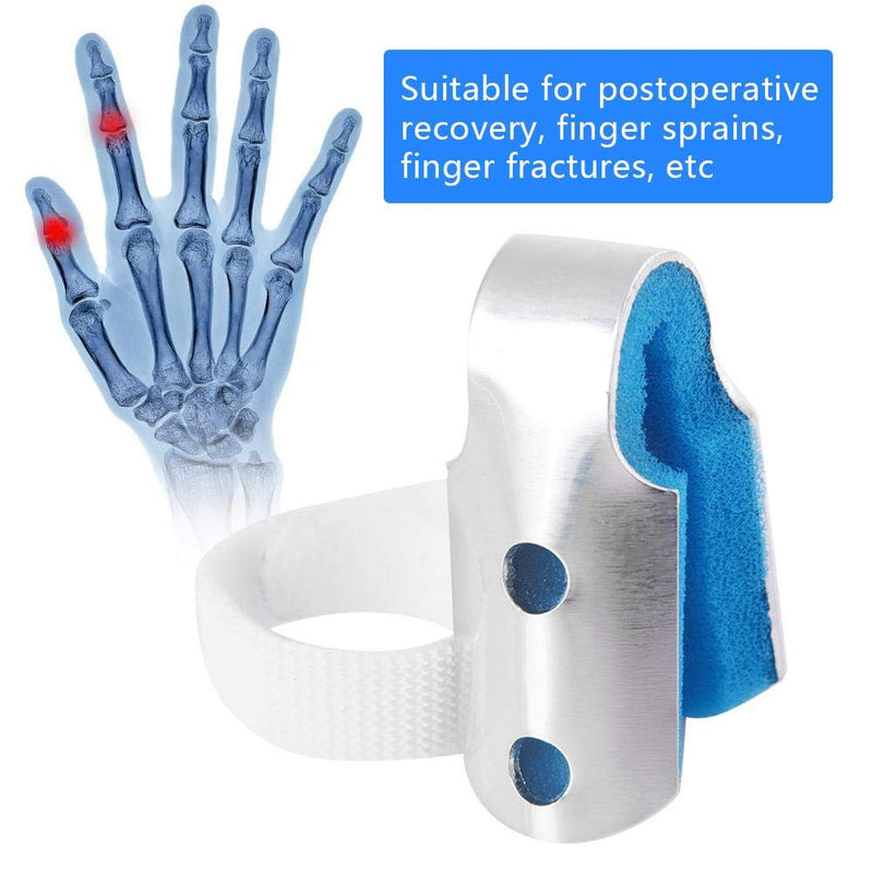 [Australia] - Finger Support, Finger Splint, Sponge Padded Fingers Protector Made of Aluminum Alloy Provide Support Reduce Load and Pressure Prevents Tendons From Bending Finger Knuckle Joint Fixation(#3) #3 