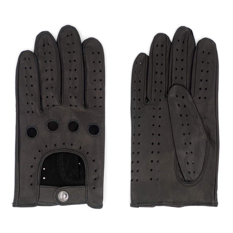 [Australia] - Harssidanzar Mens Leather Driving Gloves Unlined X-Small Black Tougher(soft Goatskin) 