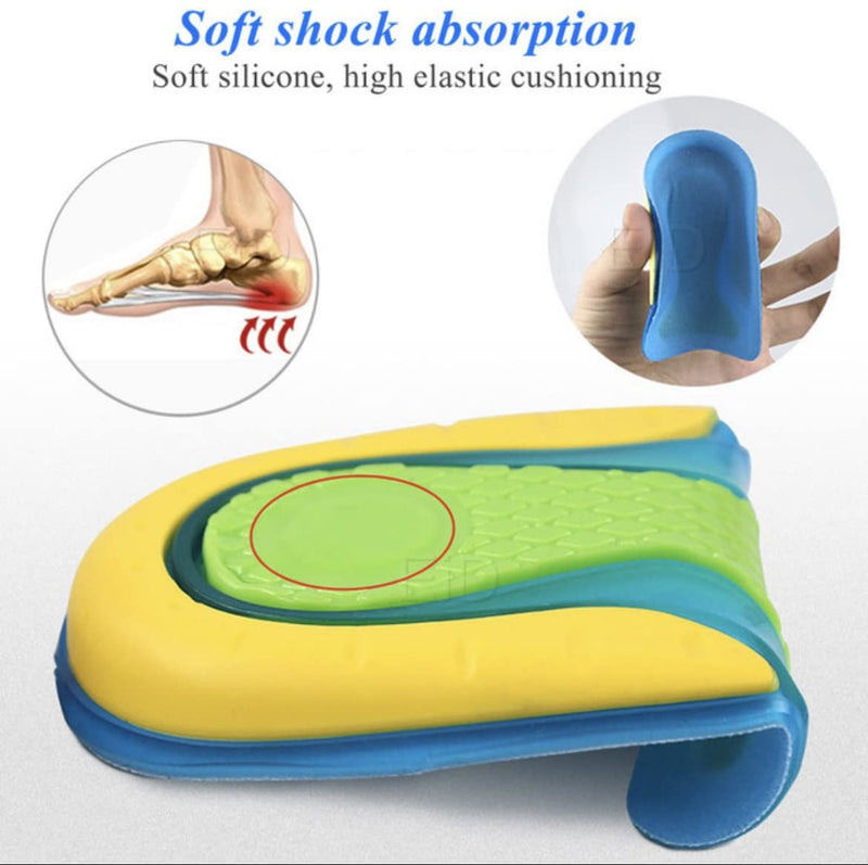 [Australia] - Heal me Silicone Gel insole heel pad for heel pain, Achilles tendonitis, plantar fasciitis, height increase; comfort (UK small 10cm x7.2cm) 