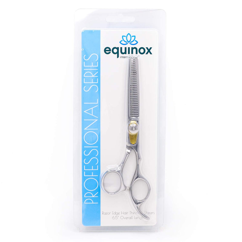 [Australia] - Equinox Professional Razor Edge Series - Barber Hair Thinning/Texturizing Scissors/Shears - 6.5 Inches Stainless Steel 